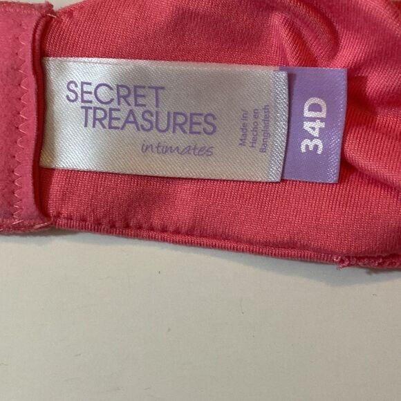 Secret Treasures Pink Contour Bras with Underwire Support Size 34D - Picture 8 of 9